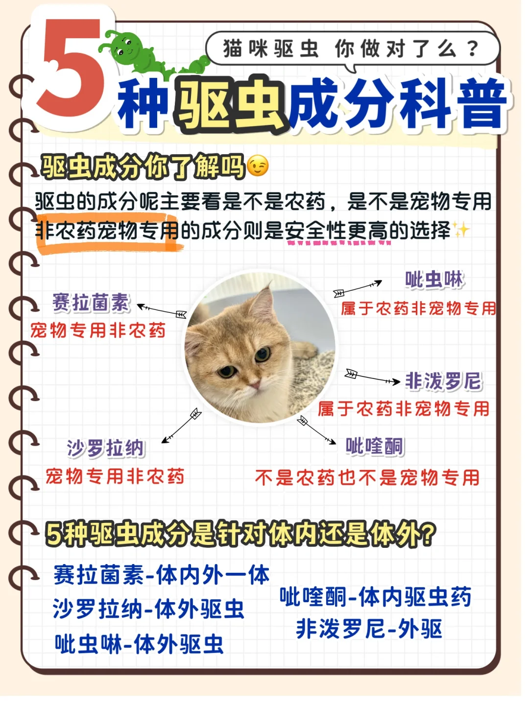 驱虫成分一览📝不要再弄不懂啦