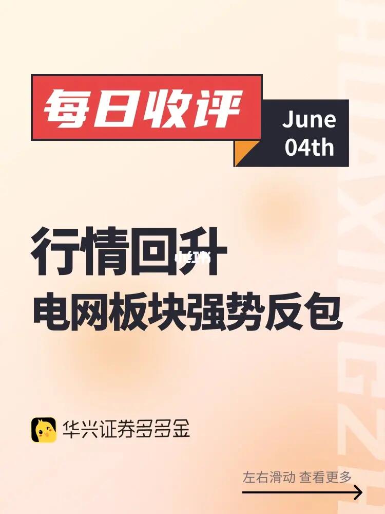 每日收评｜行情回升，电网板块强势反包