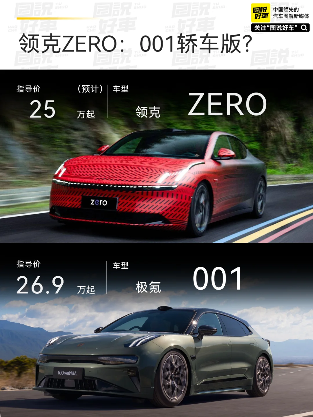 极氪001:我以前也叫领克ZERO呀！！