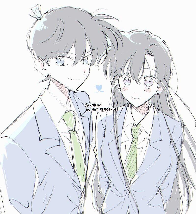 名侦探柯南[超话]新兰也太般配了！！！画师X：RNRNZ ​​​