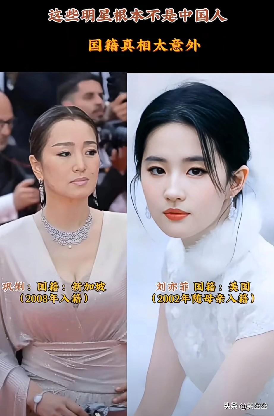 这5位明星根本不是中国人
国籍真相太意外了！