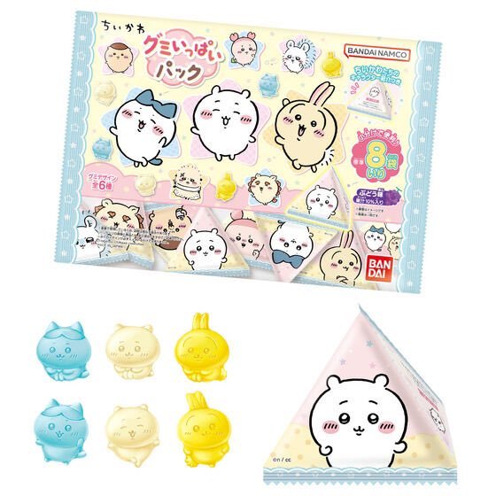 ┇新品预告┇万代出品全新食玩软糖三角包［ちいかわ グミいっぱいパック］12月23