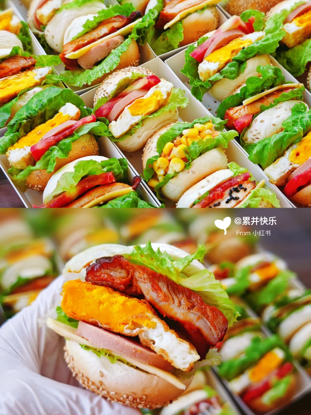 超可爱的迷你汉堡🍔详细制作教程来啦！