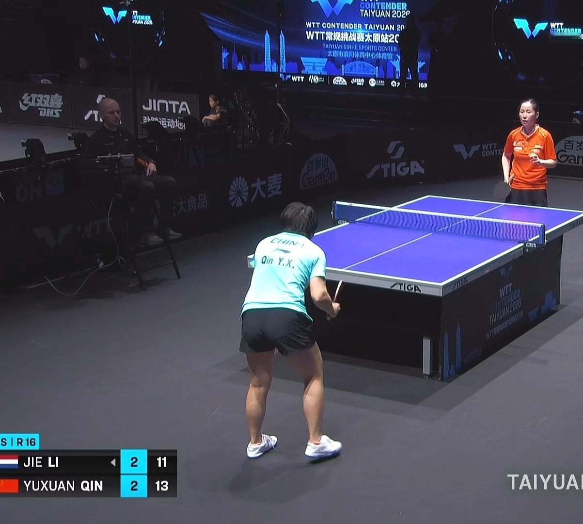 3-2 绝处逢生，覃予萱惊险拿下决胜局，幸运闯进女单8强！
太原站女单1/8决赛