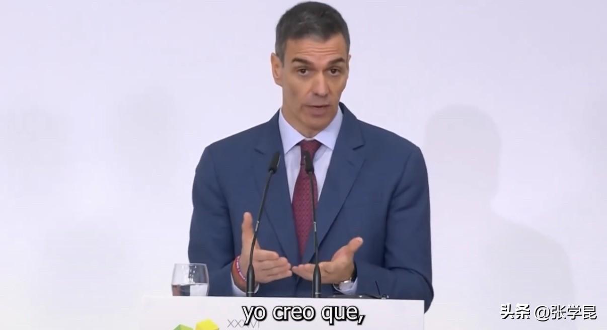 西班牙首相桑切斯今天发文说：“面对美国的威胁与报复，我们有原则、有价值观，有政府