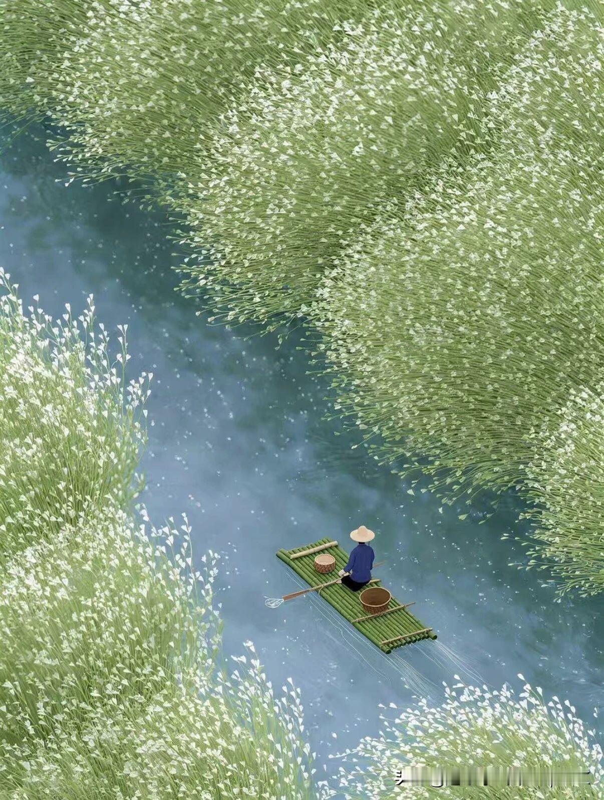 《春晚绝句》
——宋.周紫芝
春来白水欲平田，
未拆鞦韆已禁烟。
伤雨落花空着地
