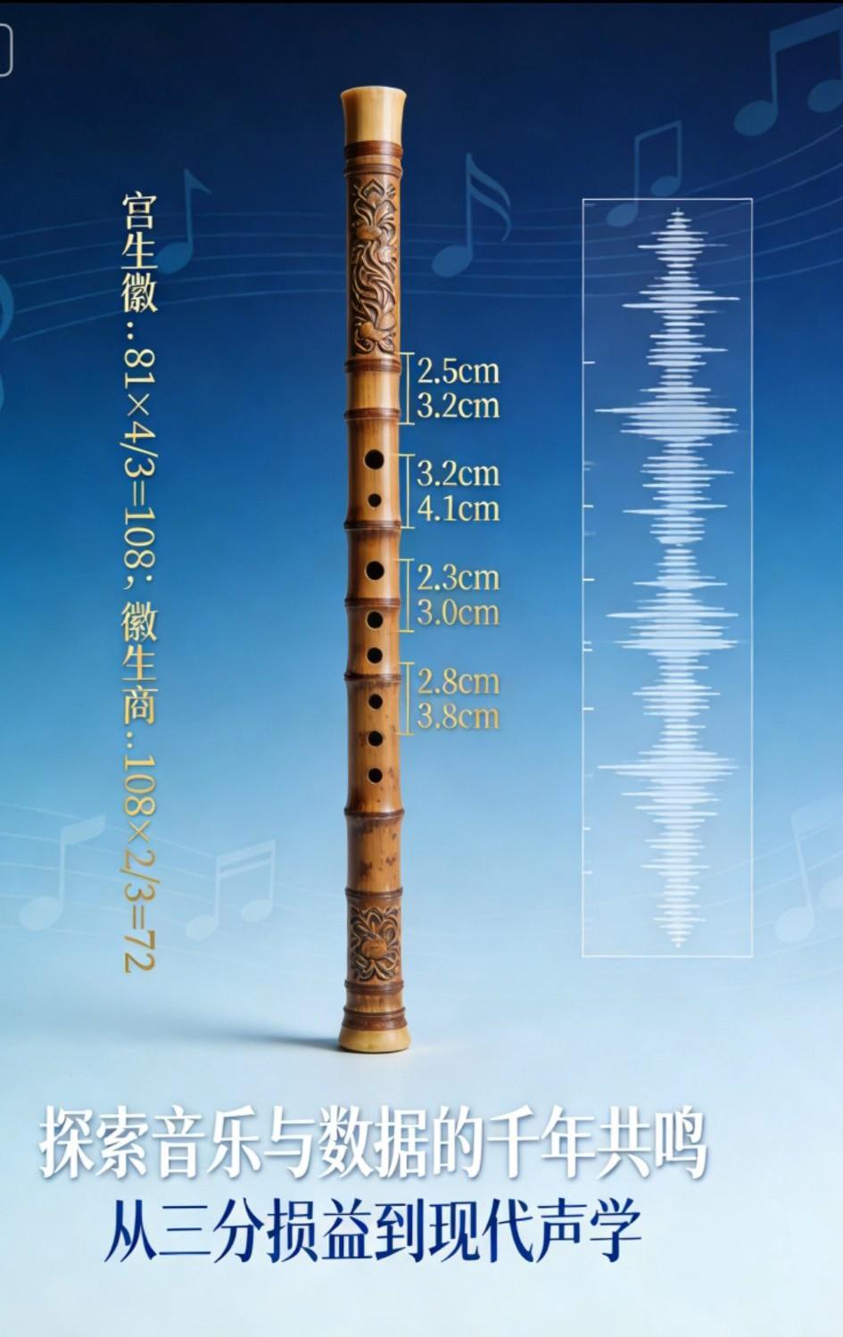 古人智慧真是博大精深，笛子的不同孔距到底根据什么确定的啊？
[大笑]一直搞不懂什