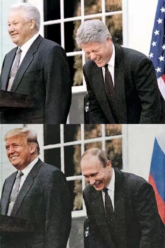 世道轮回。当年，克林顿低头，苏联亡了。今天，普京低头，美国也快了！