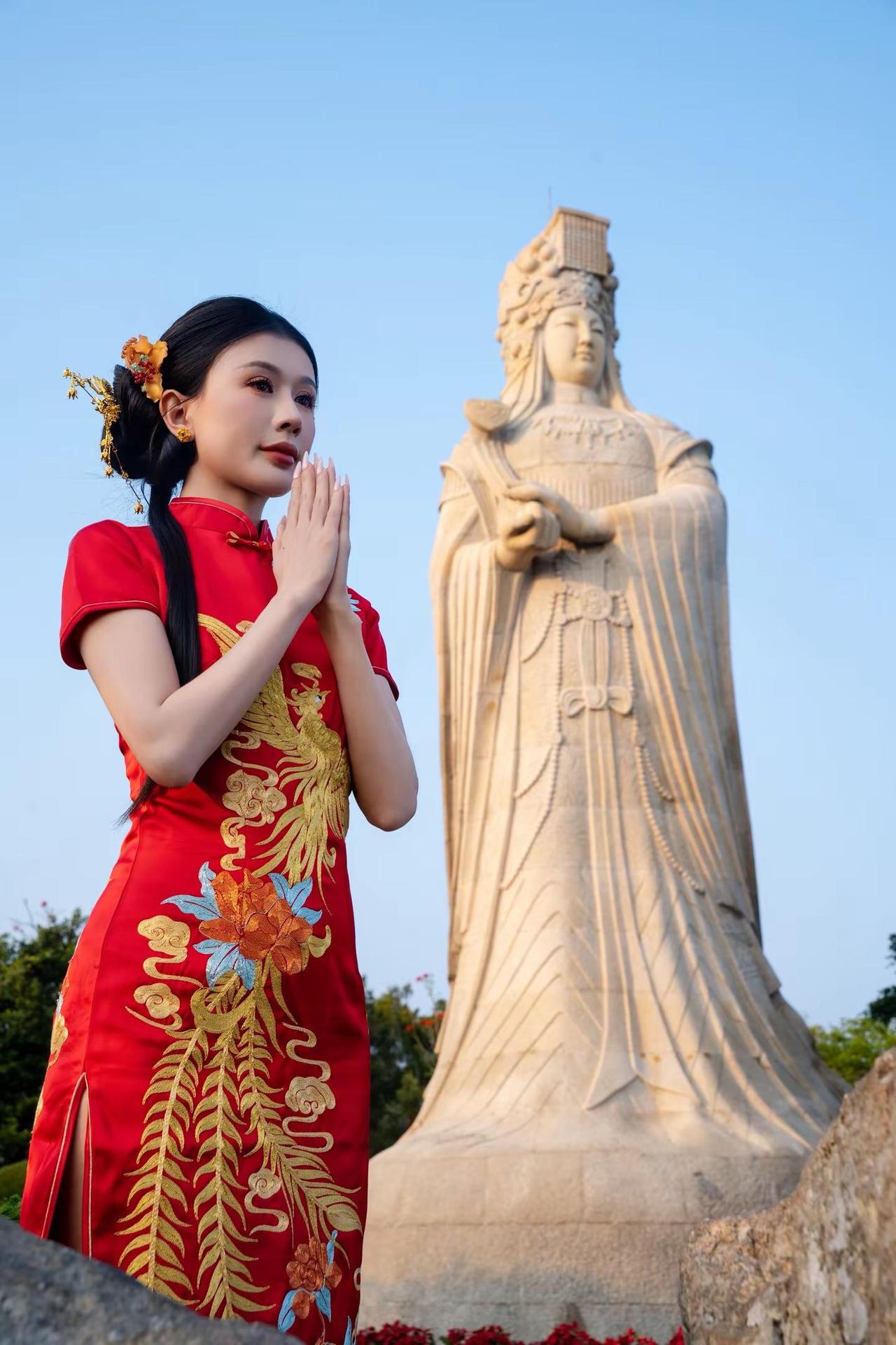 赴一场山海之约，顺便把心愿说给妈祖听。湄洲岛祈福氛围感湄洲岛 妈祖 祈福 遇见即