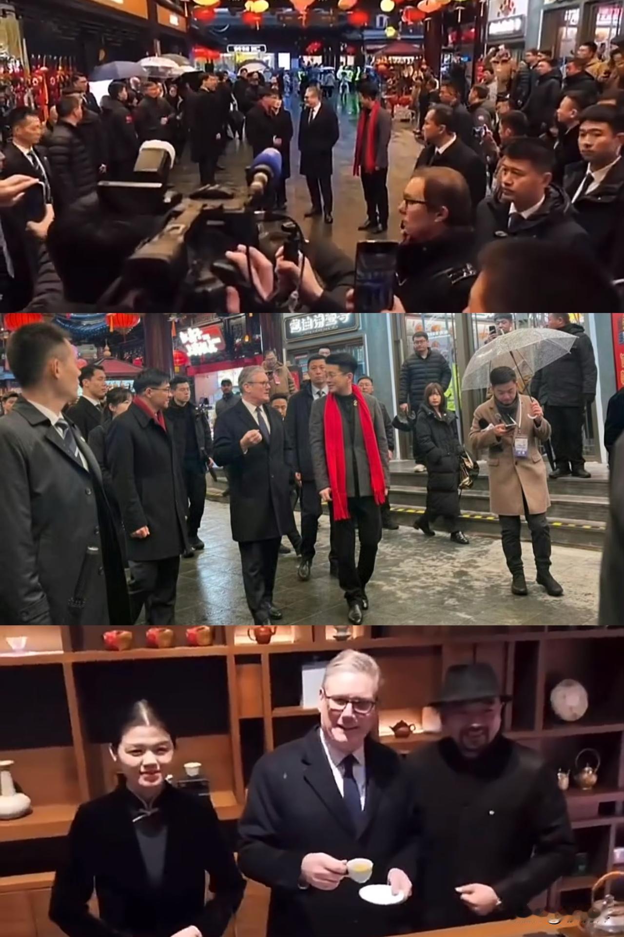 斯塔默一行抵沪，在豫园游玩不亦乐乎！这是他四天访华之行的第二站，也是其首次在上海