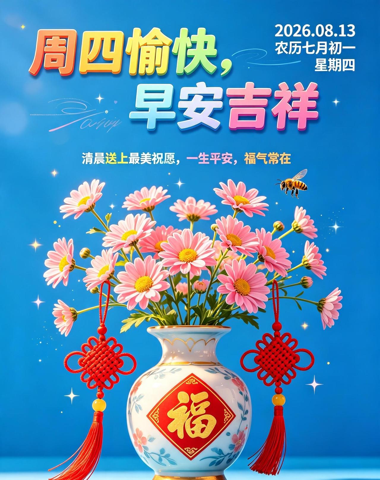 清晨问好，周四愉快🍇！八月中旬，秋光正好，蓝天白云温柔治愈，身边皆是温柔光景。