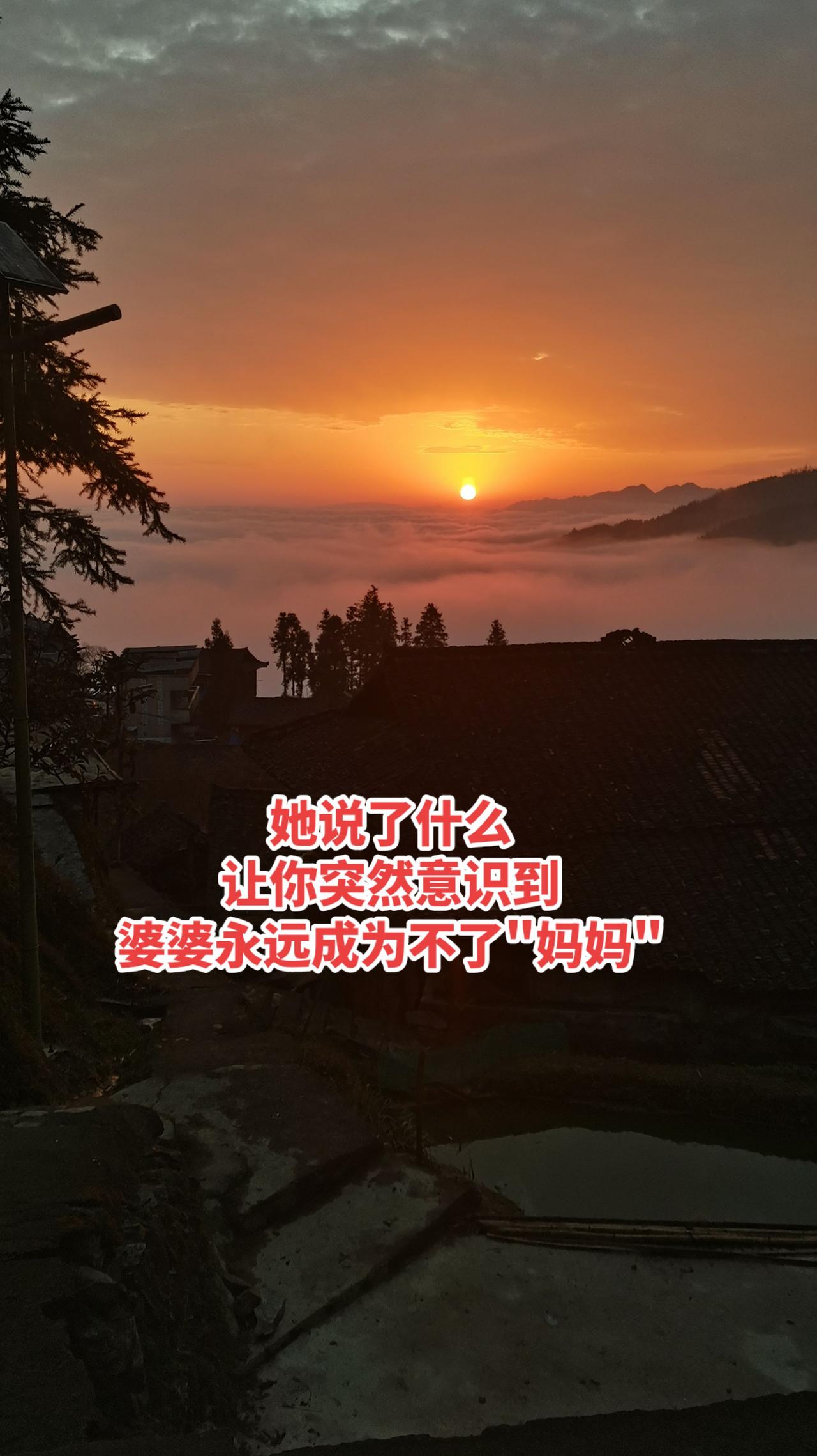 有一次我在娘家受了委屈，婆婆知道后安慰我说："你要是我亲闺女，我哪能让你受这委屈