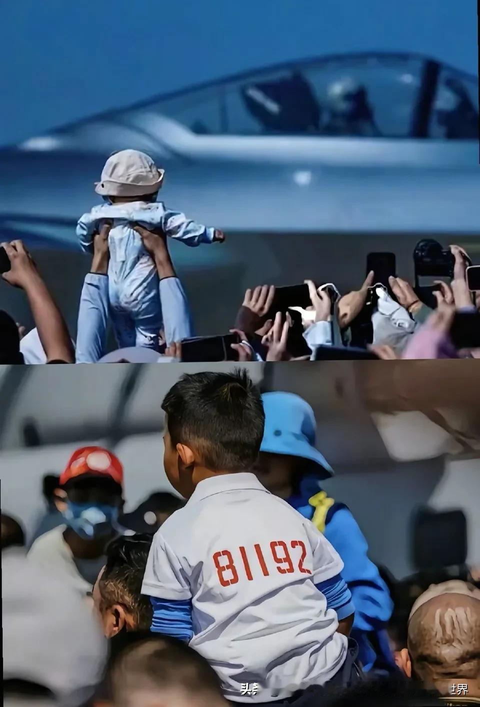 这是军迷朋友到航展现场上抓拍的经典好图：一代人都有一代人的蓝天之梦！托举的，不仅