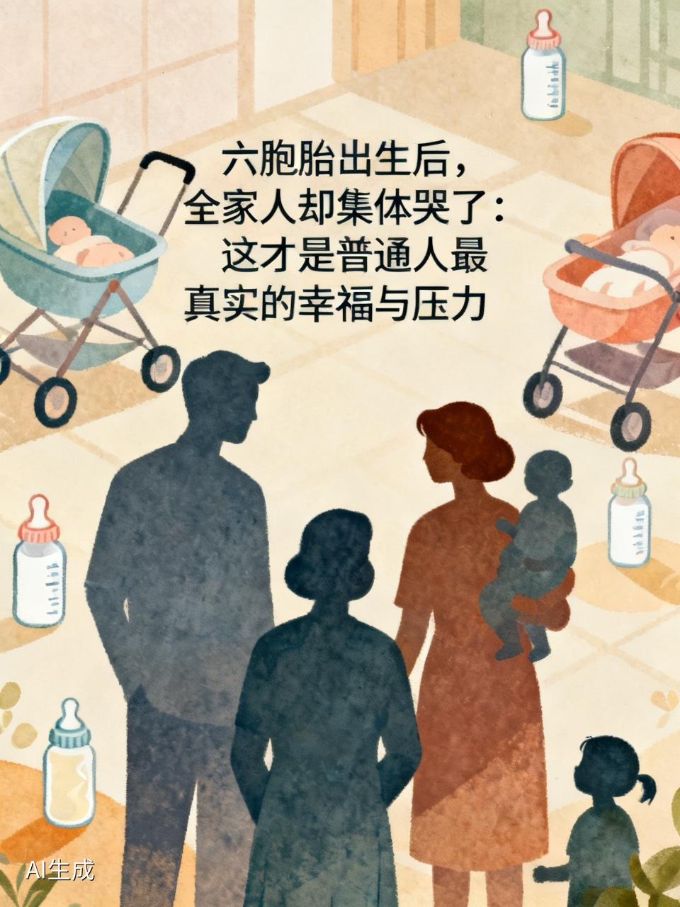 六胞胎出生后，全家人却集体哭了：这才是普通人最真实的幸福与压力

有些幸福，来得