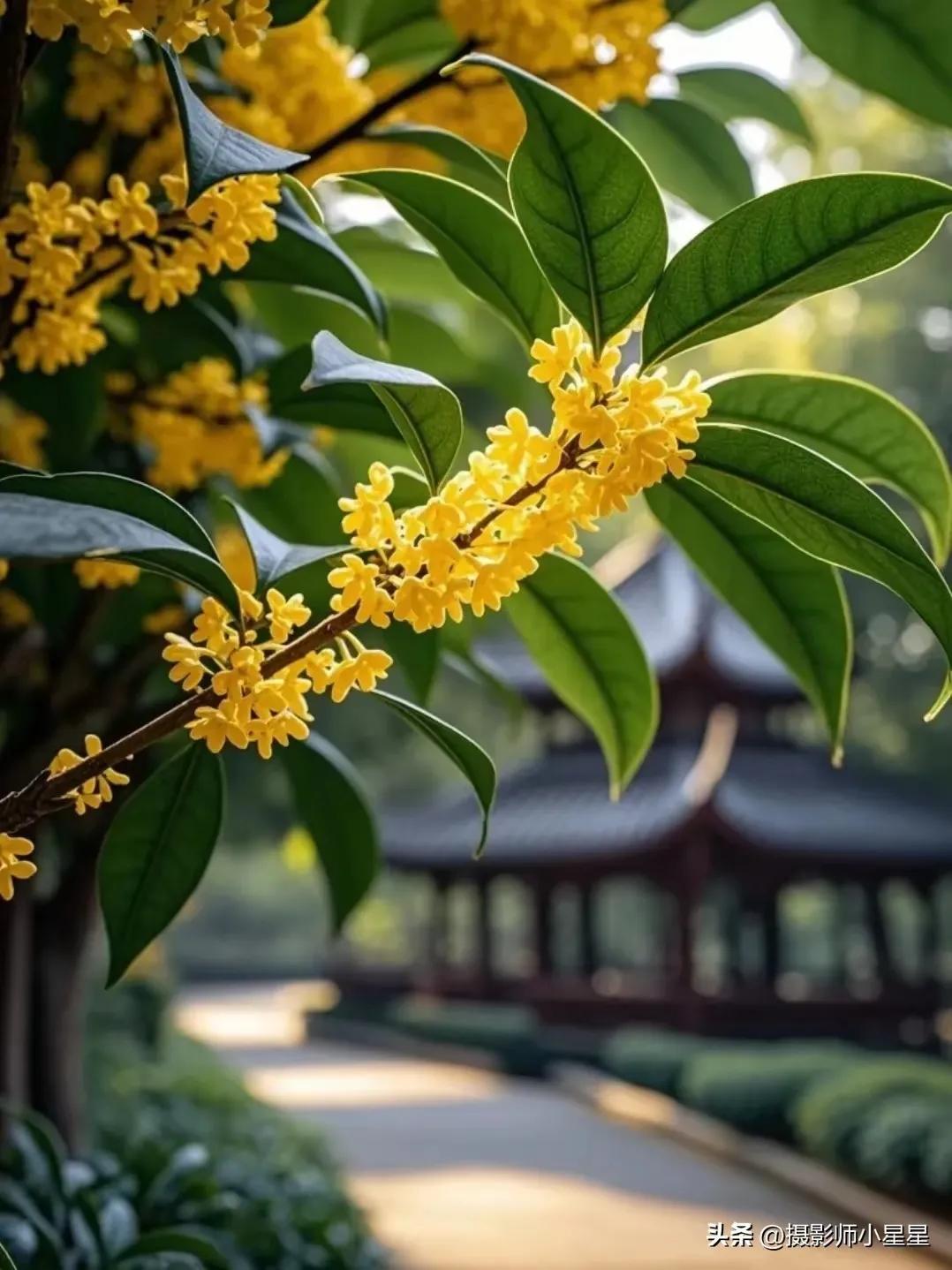 兰庭摆酒花先醉，
桂苑斟茶露浥香。
网络图片