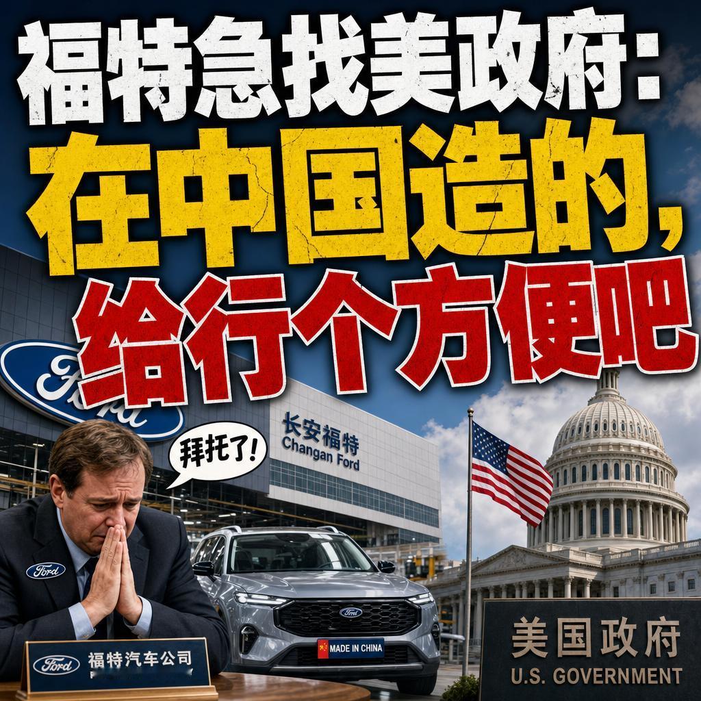 很多人以为美国对华“卡脖子”是单向的，能精准打击中国汽车产业。
但福特最近的操作
