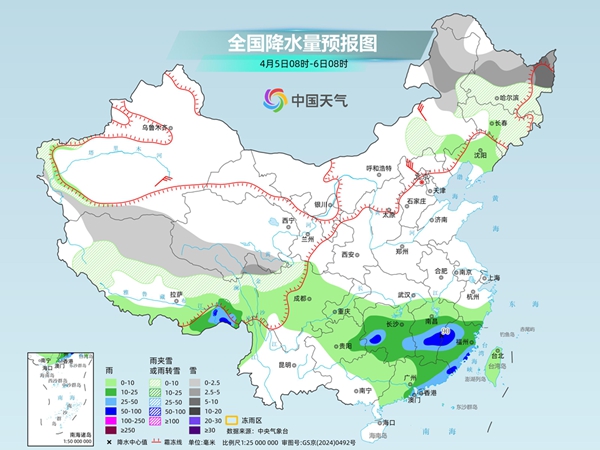 南方降雨再度增多局地或现暴雨 北方迎显著降温东北雨雪持续