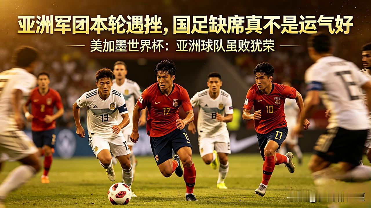 亚洲军团本轮遇挫，国足缺席真不是运气好！
美加墨世界杯亚洲球队第二轮战绩出炉，9