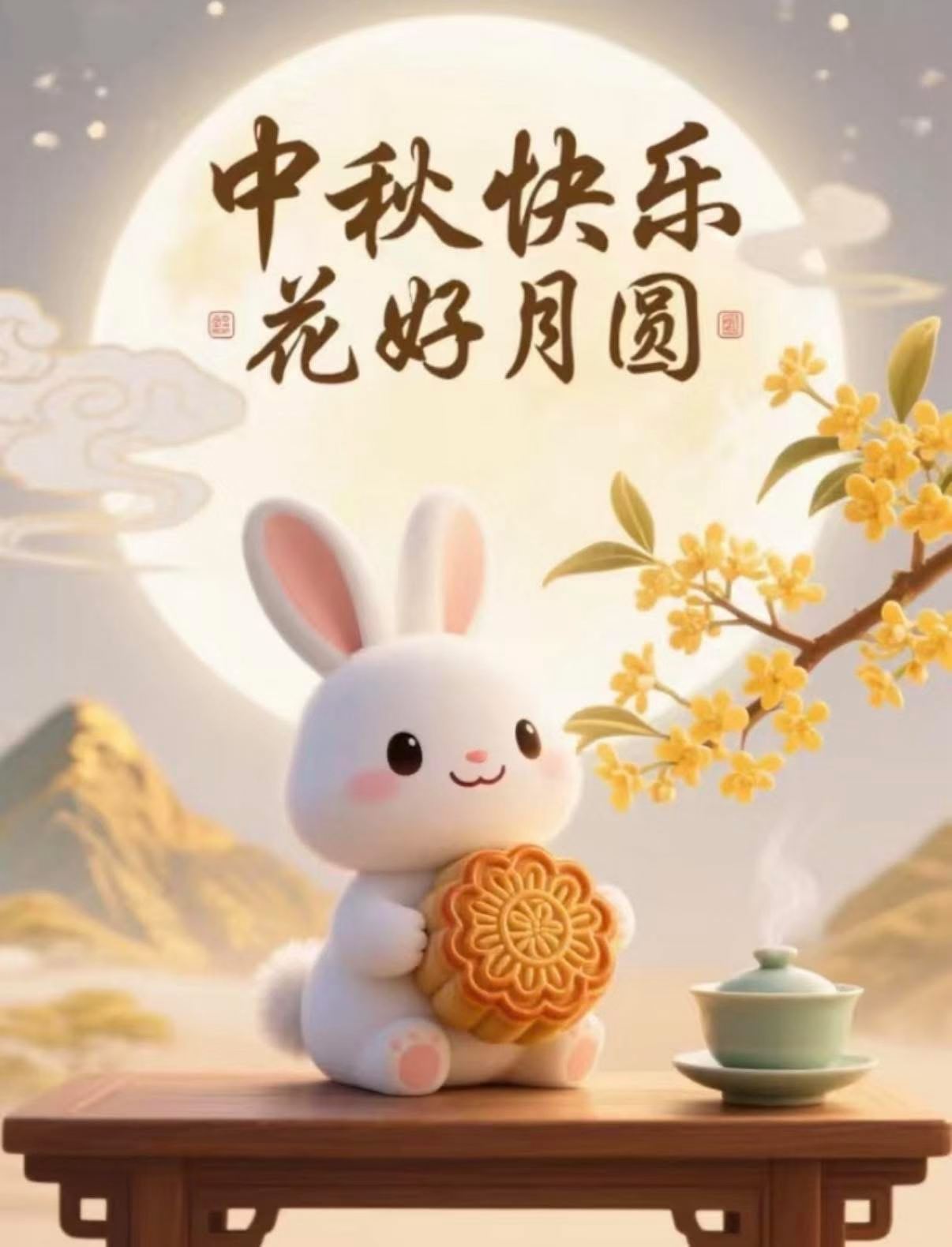 中秋节[超话]🌛思念成城，月饼圆满 ​​​