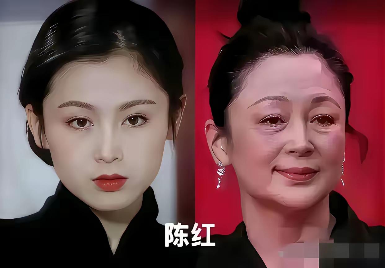 年轻时候倾国倾城，老了以后崎岖不平的女明星们！
没想到安心年轻时候长得这么漂亮，