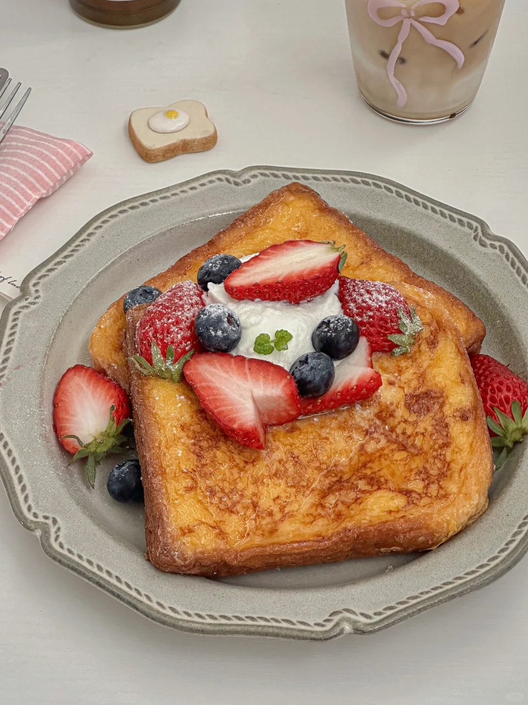 ☀️元气早餐🍽️外脆里嫩的焦糖法式吐司🍞