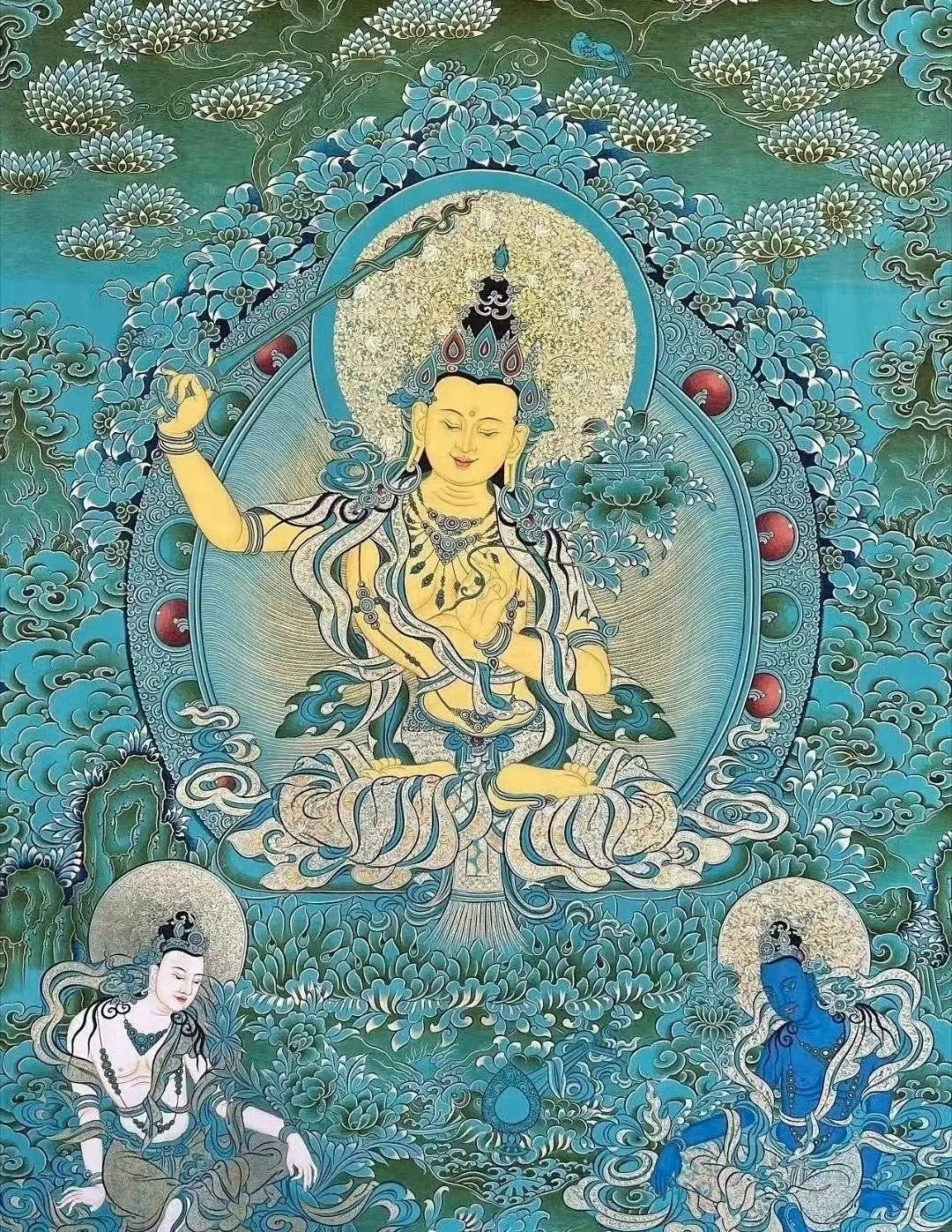 刘浩存用的手机壁纸是文殊菩萨，有些人在乱猜啥啊