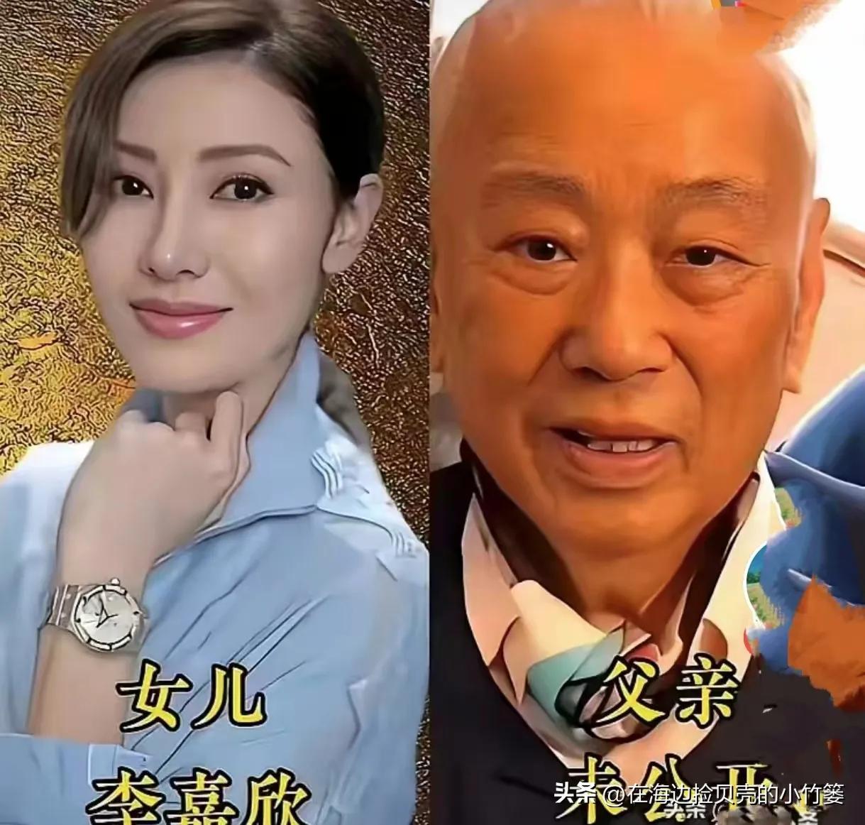 父亲和明星女儿的颜值
李嘉欣皮肤紧致，眼神灵动，爸爸年轻的时候也是颜值的男人
黎