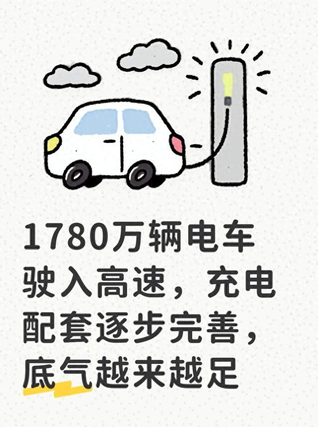 1780万辆电车驶入高速，充电配套逐步完善，底气越来越足