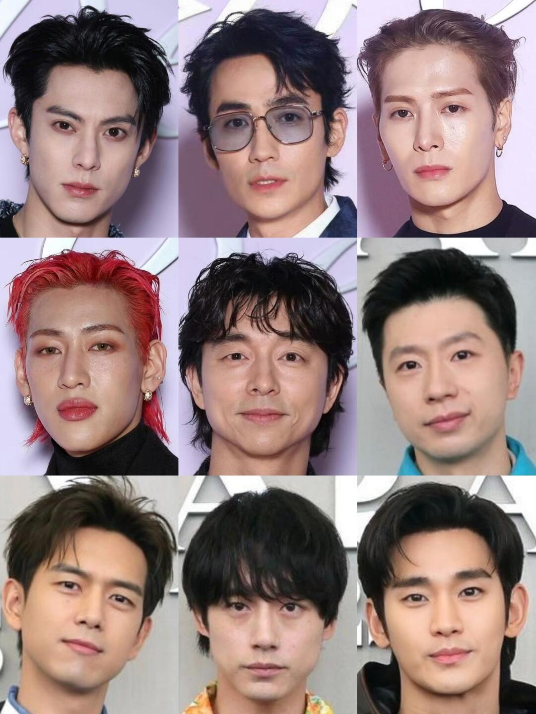 男装周男明星怼脸状态  