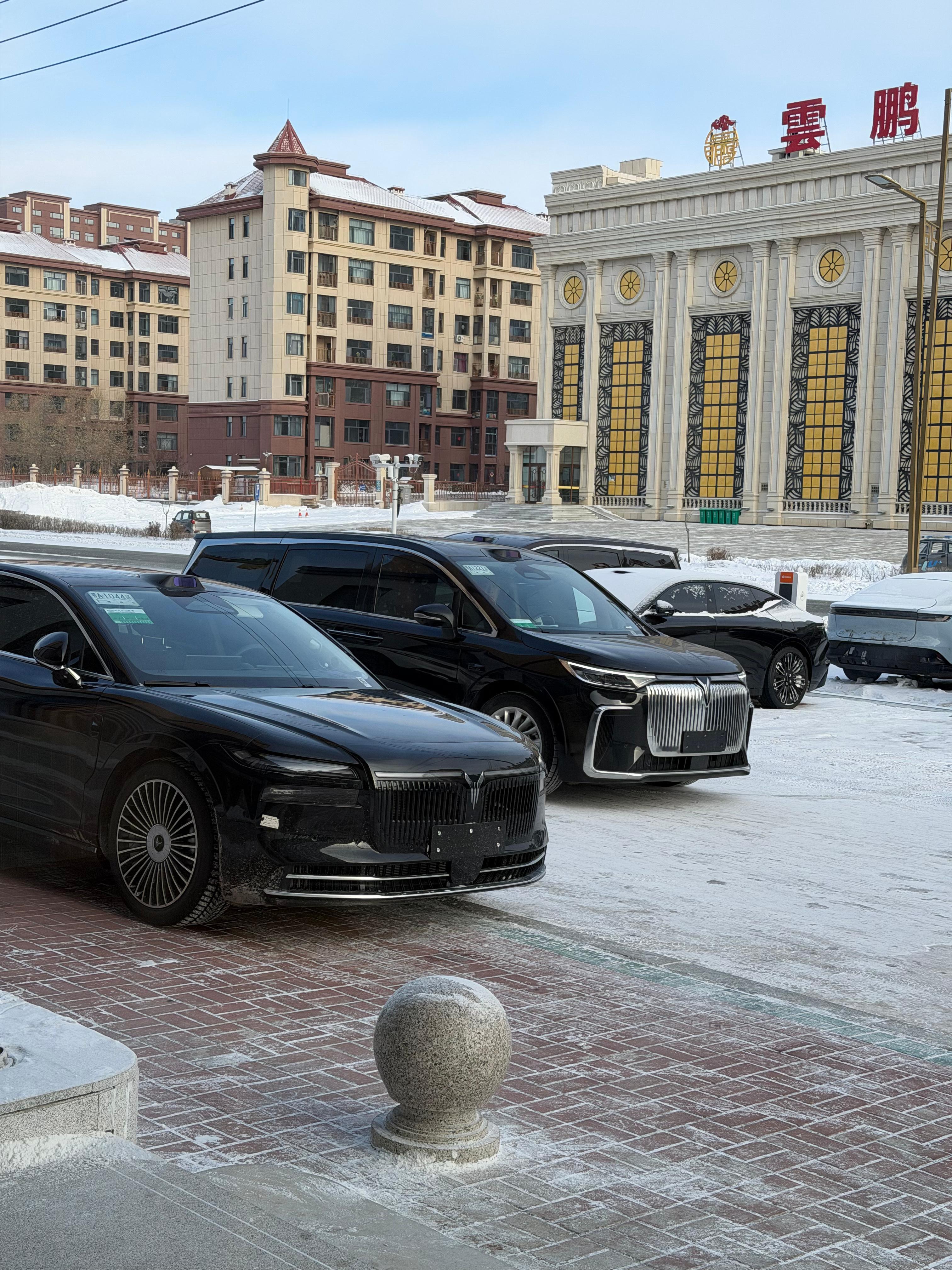 偶遇岚图全家桶也来冬测了 牙克石