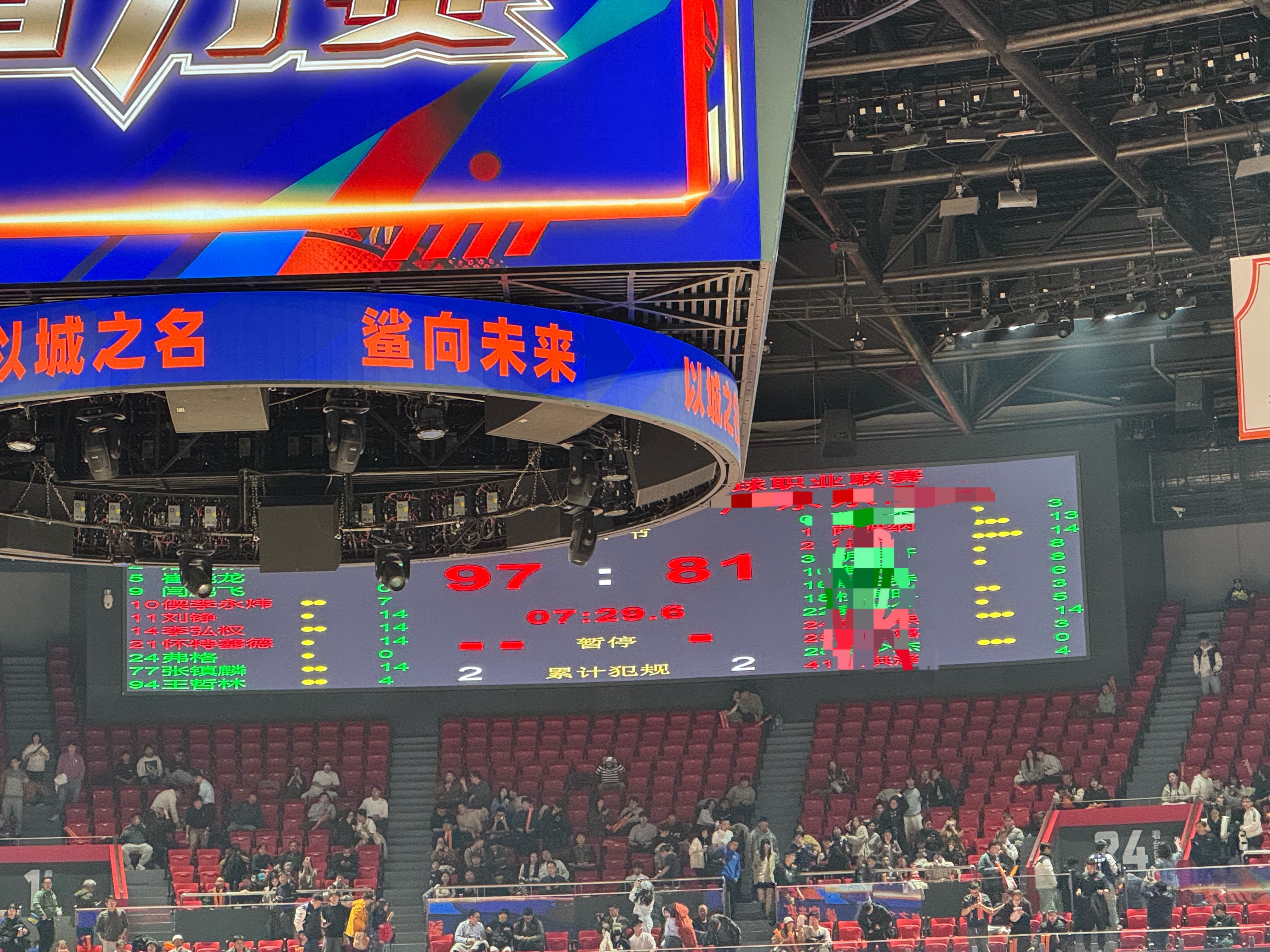 上海队这边暴打xx上海久事大鲨鱼 上海·上海体育馆