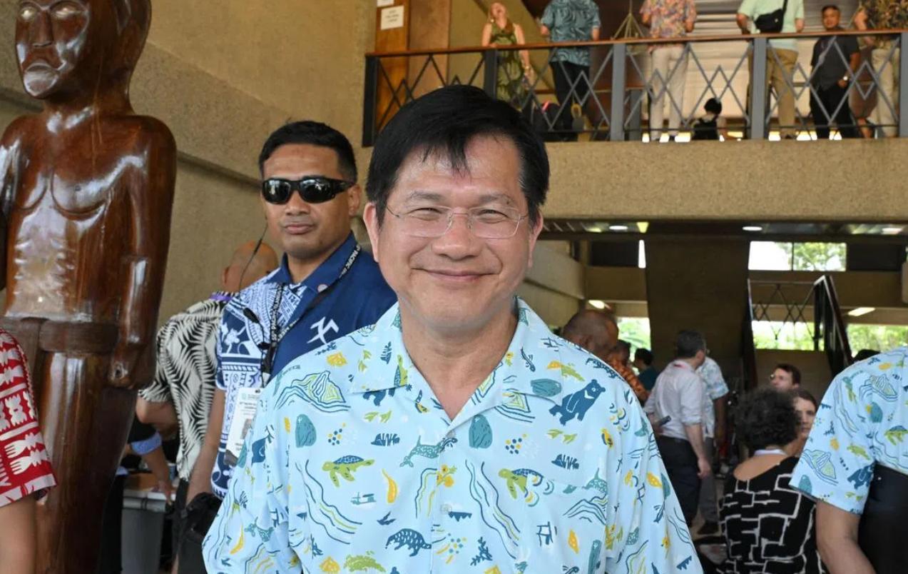 中国大陆发出明确警告后，台外事部门负责人林佳龙表态了：台湾将让太平洋更和平！
台