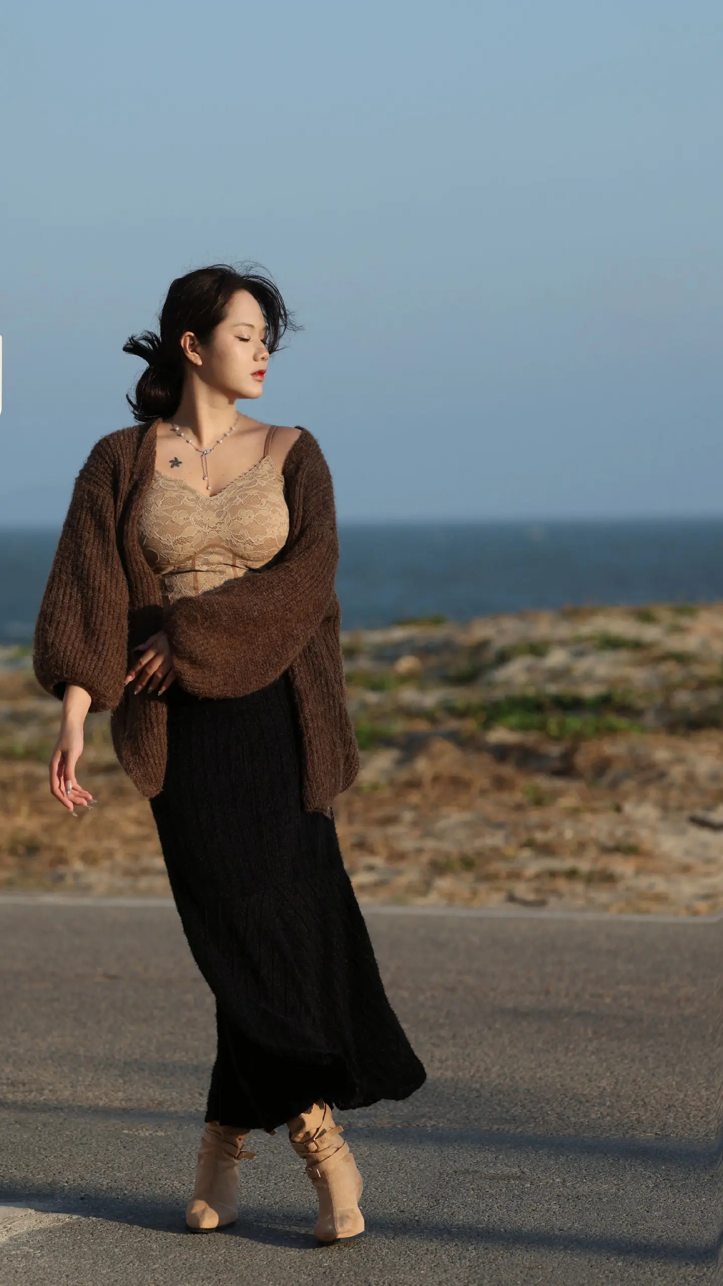 海边 电影感 海风轻轻吹 摄影分享