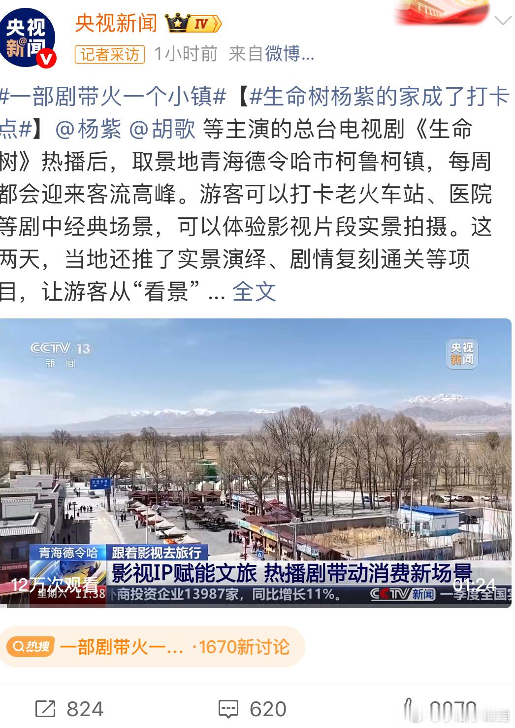 生命树杨紫的家成了打卡点新华社央视新闻发了生命树带火一个小镇杨紫生命树的家成为打