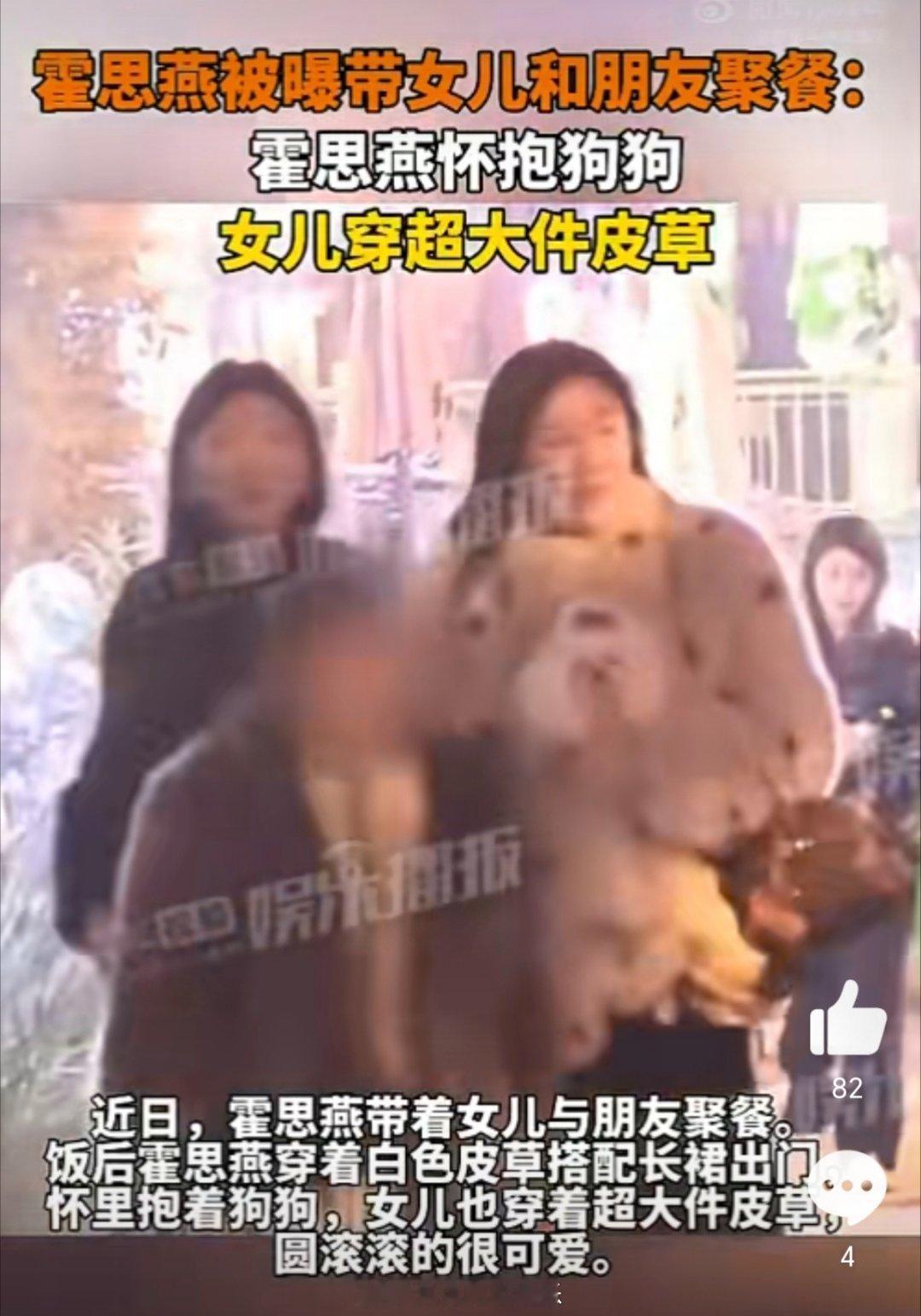 霍思燕带女儿和朋友聚餐  霍思燕带女儿和友人聚餐 近日，霍思燕带着女儿与朋友聚餐