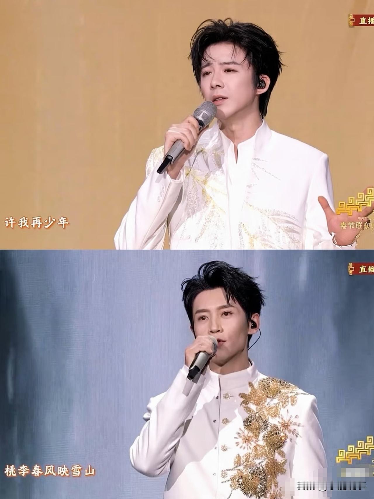 魏晨和刘宇宁在春晚上合唱的
《许我再少年》，
能不能成为年度金曲，
真不好说。但
