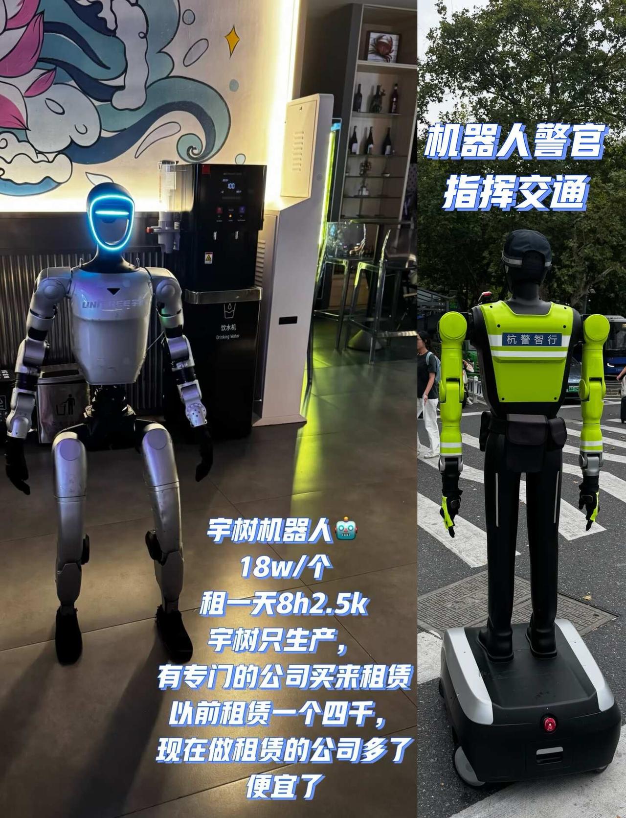 杭州宇树机器人服务已经逐渐发展起来了
有的用在表演，年会表演、商场景区互动表演