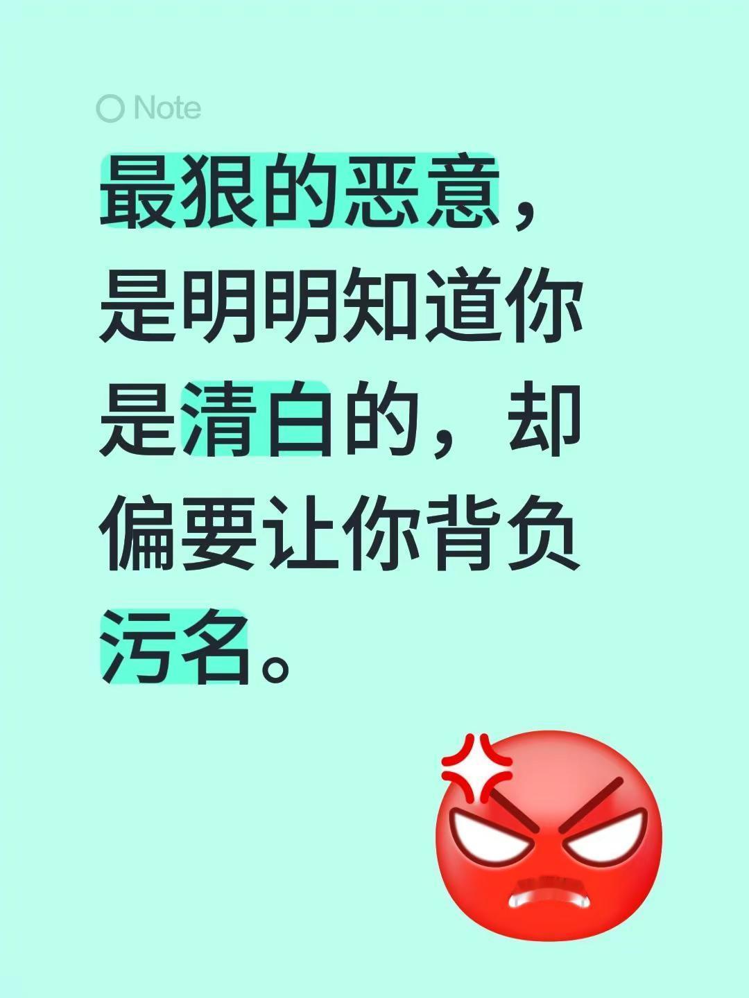 最狠的恶意，是明明知道你是清白的，却偏要让你背负污名。