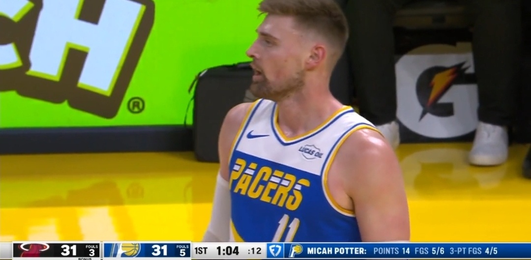 很高兴看到热火旧将米卡·波特如此出色的表现。非常佩服卡莱尔教练调教进攻的能力。N