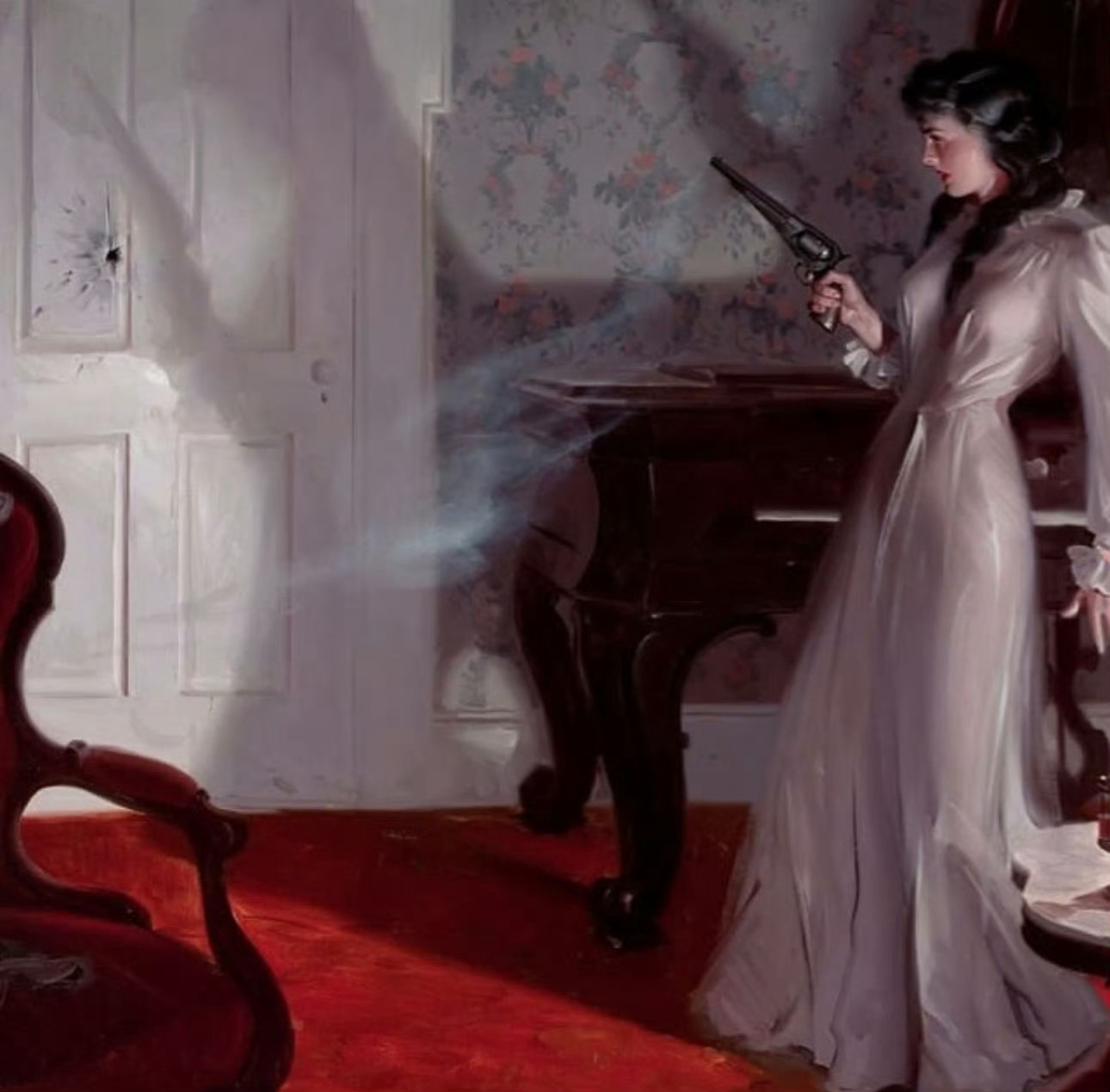 美国插画家汤姆·罗威尔Tom Lovell（1909 – 1997） 的作品艺术