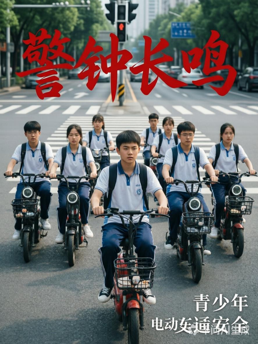 今天与几个十几岁的孩子一起骑电动车，几公里的路搞得我心惊胆战。首先是不带头盔，我