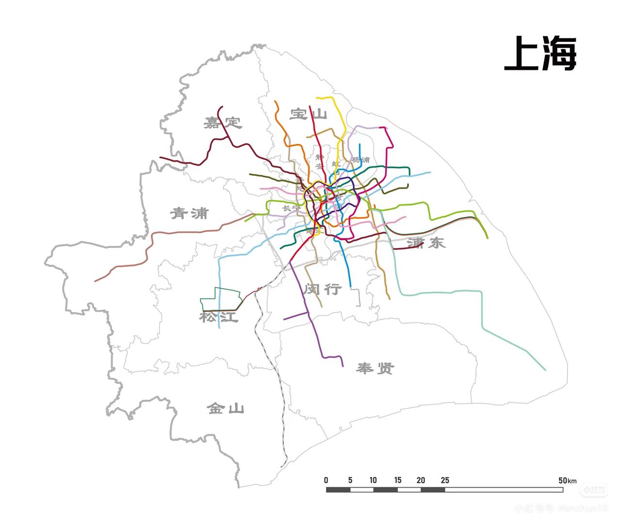 有点意外  上海竟然还有金山区没通地铁？