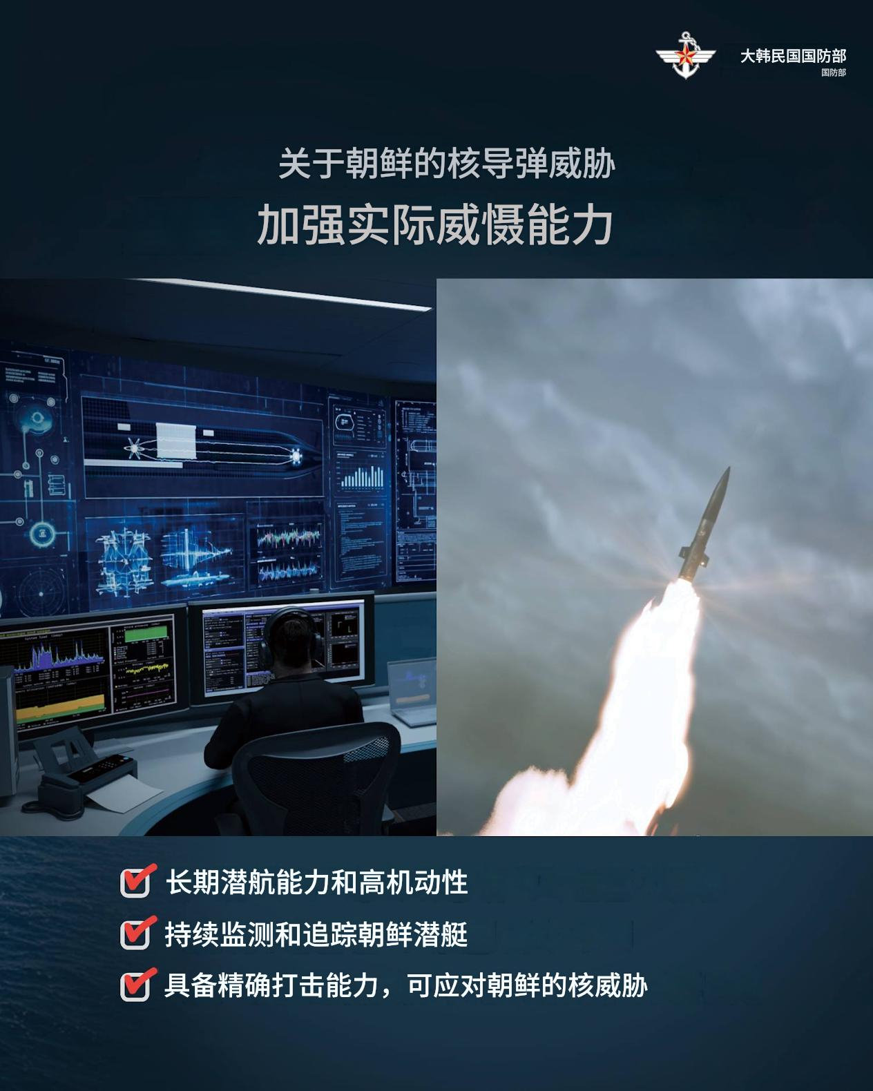 韩国国防部于5月26日（星期二）正式发布《大韩民国核动力潜艇开发基本计划》。今后