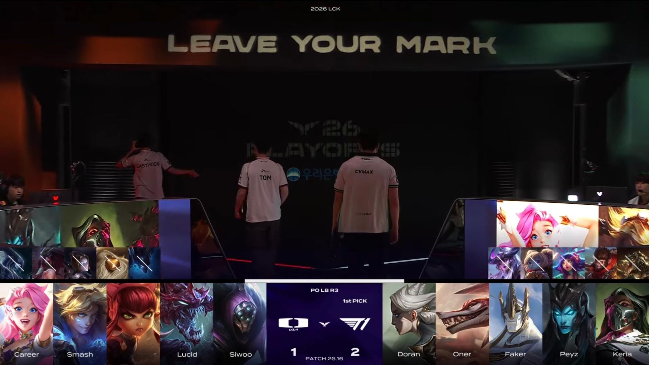 【2026LCK 季后赛】 GAME 04 vs DK第四局BP如下T1[超话]
