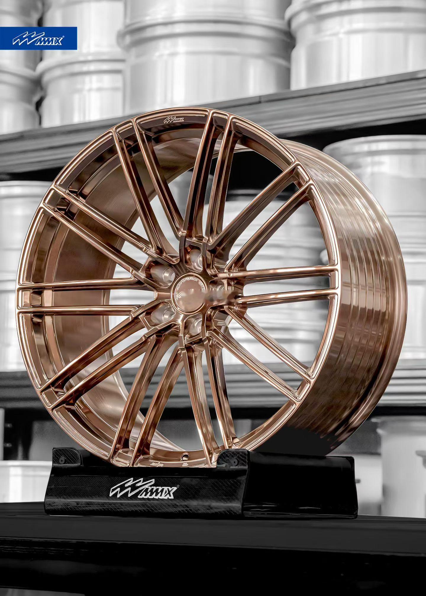 MF09 电光玫瑰金 • MMX见过实物的都说惊艳定制锻造轮毂 