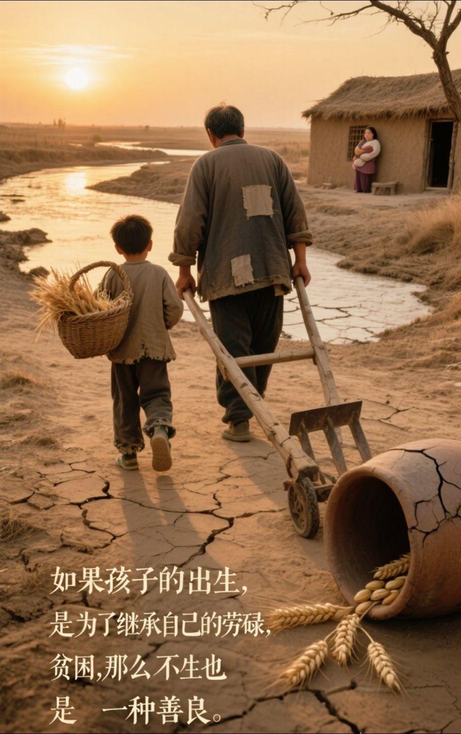 张爱玲语录！如果孩子的出生，是为了继承自己的劳碌，恐慌，贫困，那么，不生也是一种