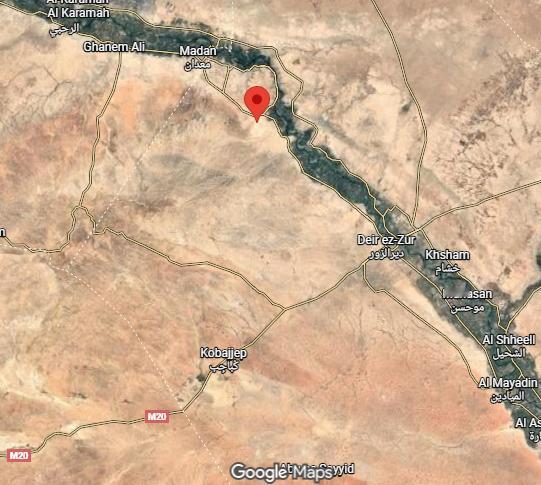 叙利亚：今晚在塔布尼（代尔祖尔西北部）沙漠地区听到的爆炸声据信是美军空袭疑似 I