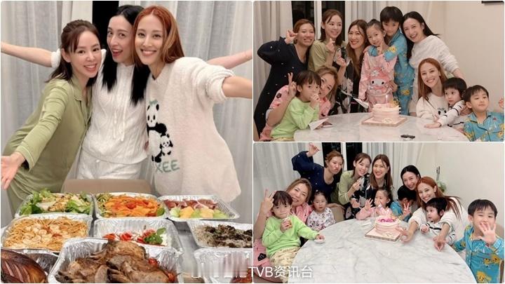 星岛：龚嘉欣36岁生日 孖陈凯琳谭凯琪大玩睡衣派对视后龚嘉欣日前迎来36岁生日，