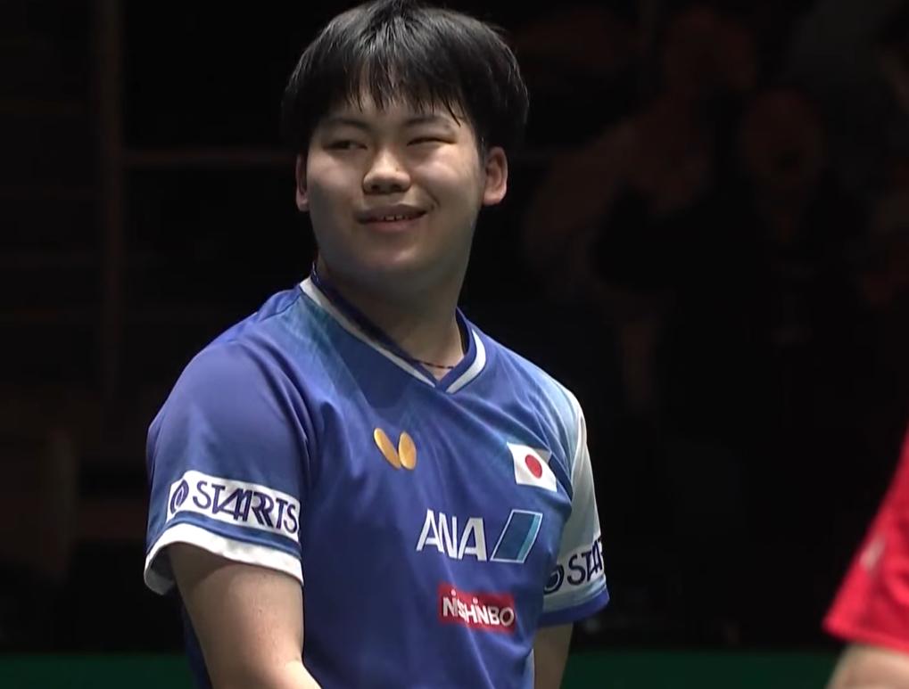 我去！梁靖崑1:2爆冷输给了松岛辉空。

第一局松岛辉空11:9胜了大胖
第二局