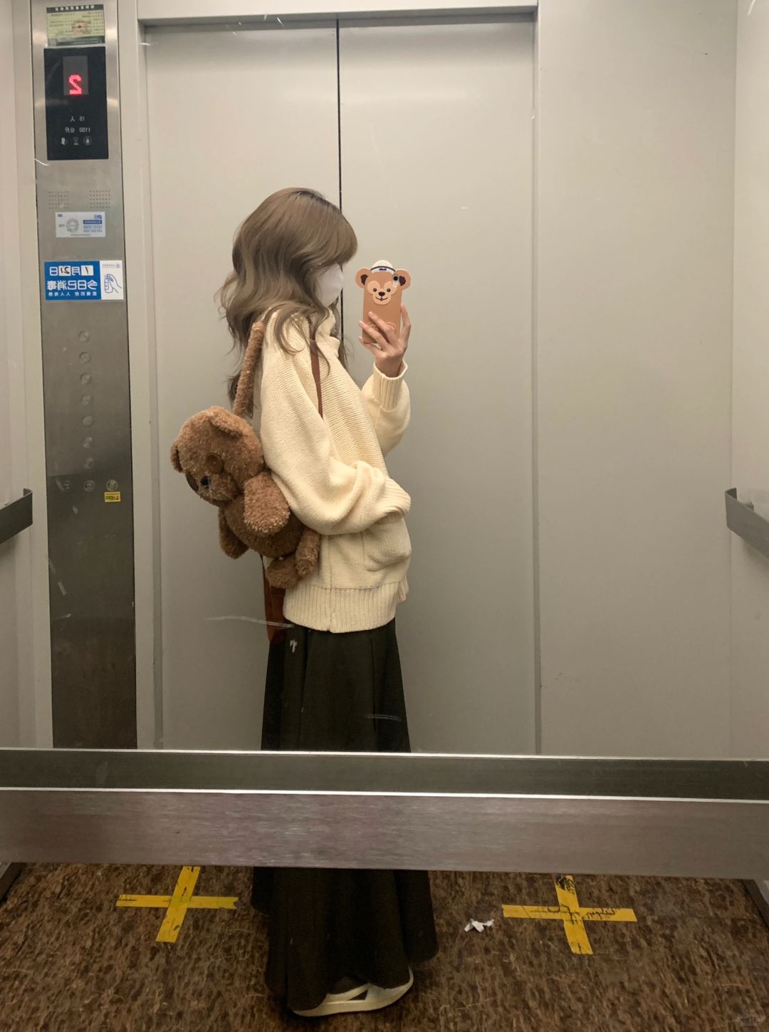 春天的杏色毛衣～